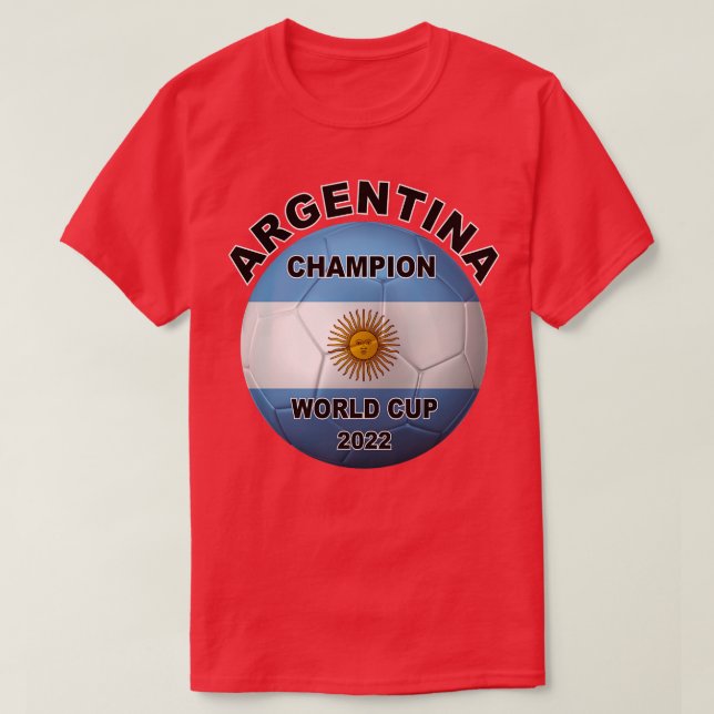 Argentina Champion Vm 2022 T Shirt (Design framsida)