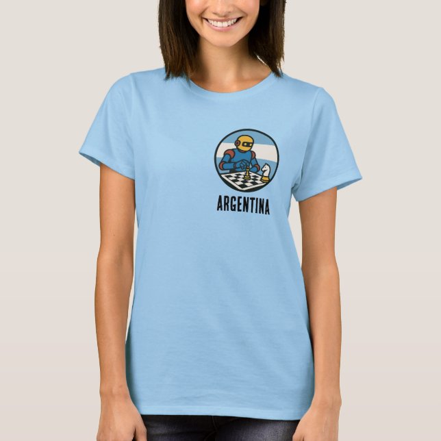 Argentina Chess T Shirt (Framsida)
