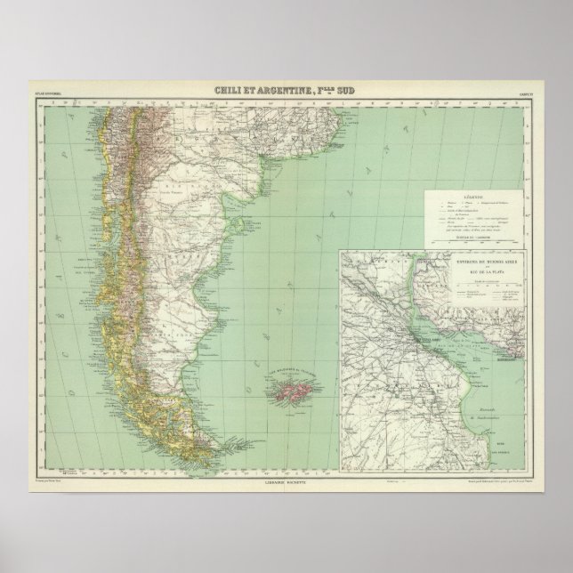 Argentina, Chile Poster (Framsidan)