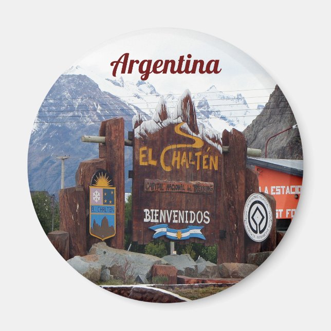 Argentina: El Chalten, Patagonia Magnet (Framsidan)