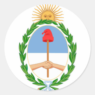 Argentina emblem runt klistermärke
