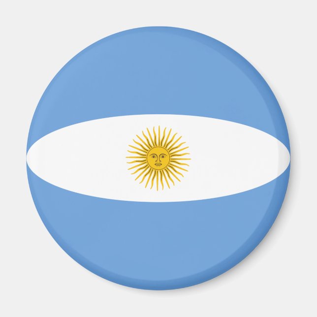 Argentina Fisheye Flagga Magnet (Framsidan)
