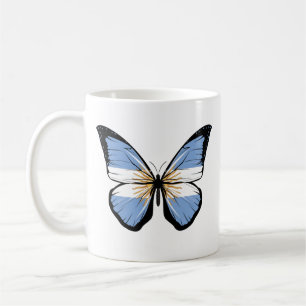 Argentina Fjäril Flagga Kaffemugg