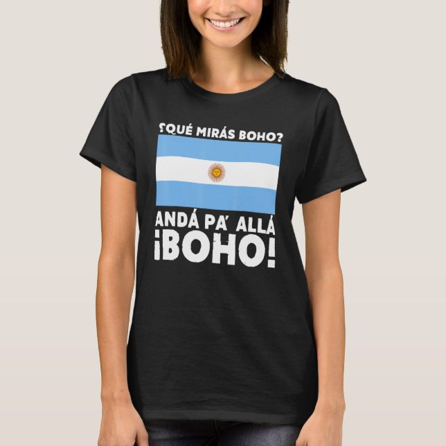 Argentina Flag Argentine Pride Funny Speech of Arg T Shirt (Framsida)