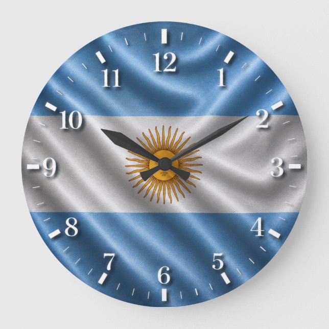 Argentina Flag Watch 2026 Stor Klocka (Framsida)