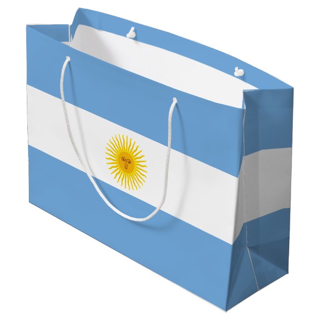 Argentina flagga (Baksidan Vinklad)