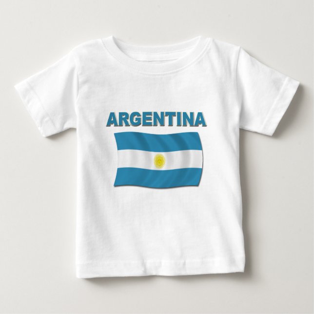Argentina flagga 1 t-shirt (Framsida)