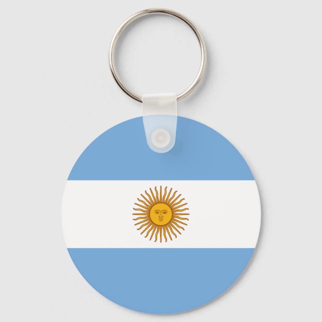 Argentina Flagga AR Nyckelring (Framsida)