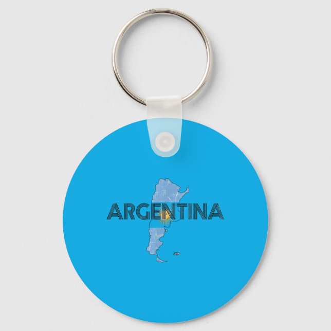 Argentina Flagga Argentina Present Hispanic Kultur Nyckelring (Framsida)