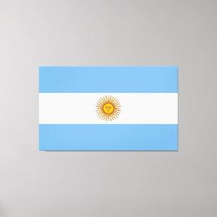 Argentina flagga Bandera De Argentina Canvastryck