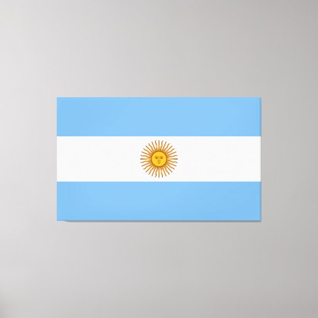 Argentina flagga Bandera De Argentina Canvastryck (Framsida)