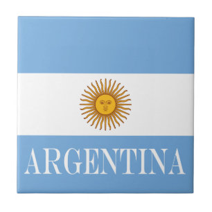 Argentina flagga Bandera De Argentina Kakelplatta