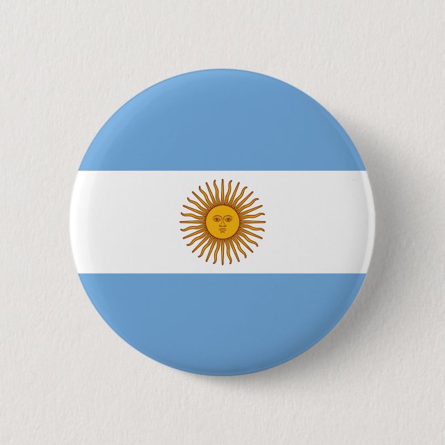 Argentina flagga Bandera De Argentina Knapp (Framsida)
