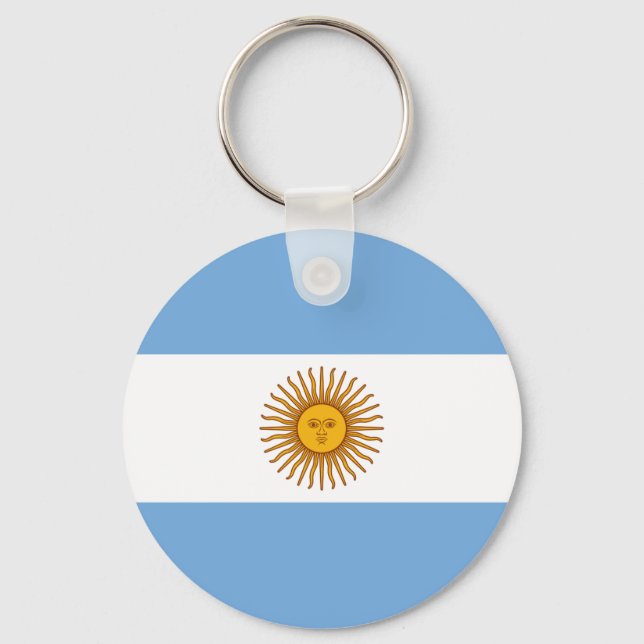 Argentina flagga Bandera De Argentina Nyckelring (Framsida)