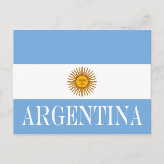 Argentina flagga Bandera De Argentina Vykort