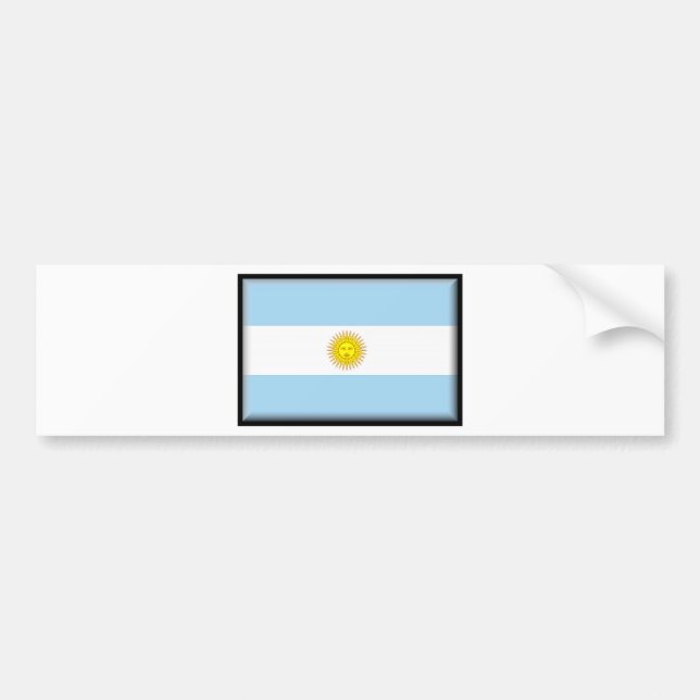 Argentina flagga bildekal (Framsidan)