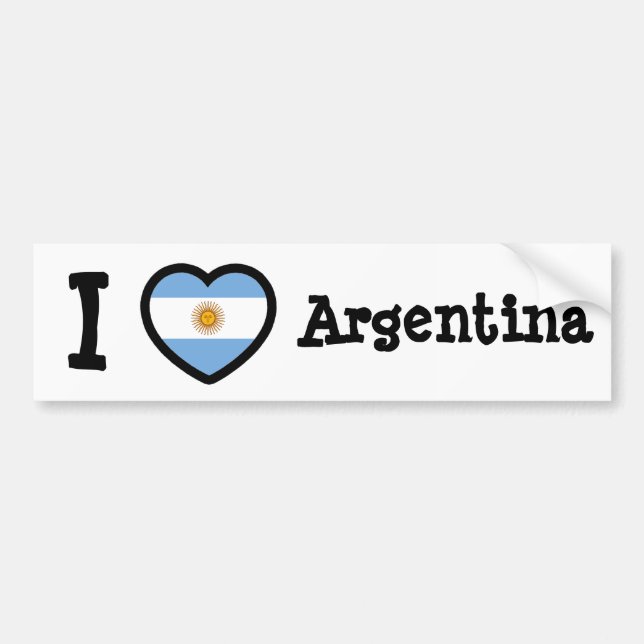 Argentina Flagga Bildekal (Framsidan)