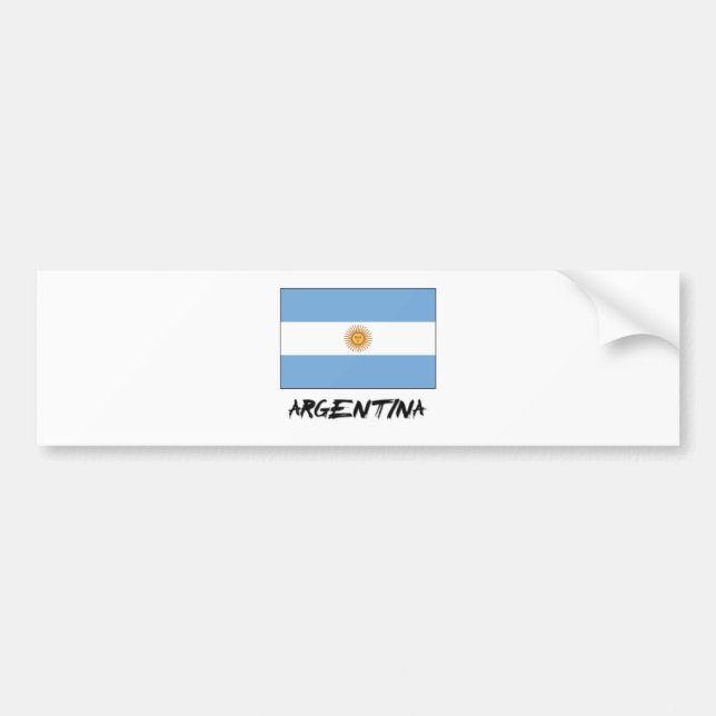 Argentina flagga bildekal (Framsidan)