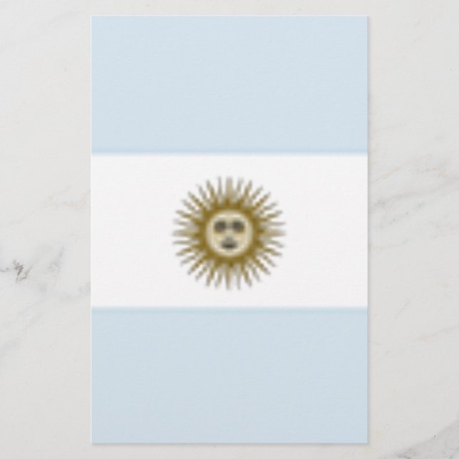 Argentina Flagga Brevpapper (Framsida)