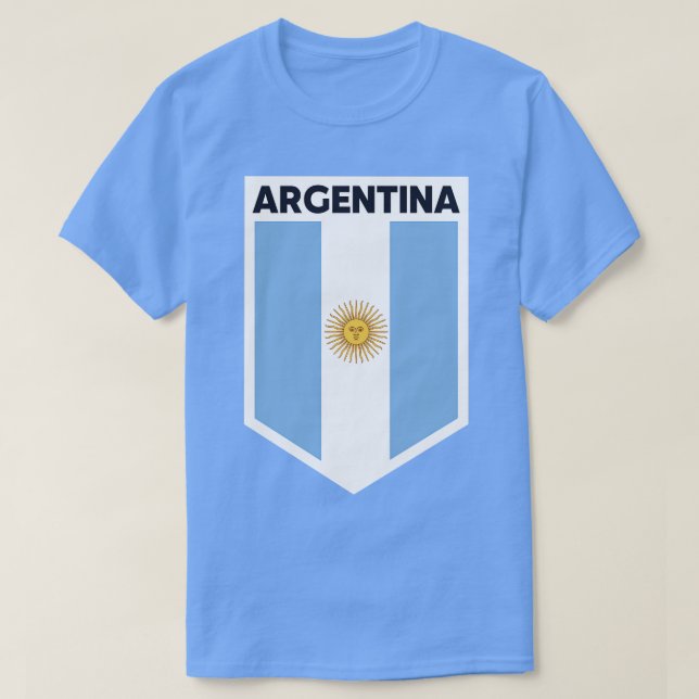 Argentina Flagga Emblem T Shirt (Design framsida)