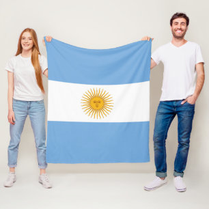 Argentina flagga fleecefilt