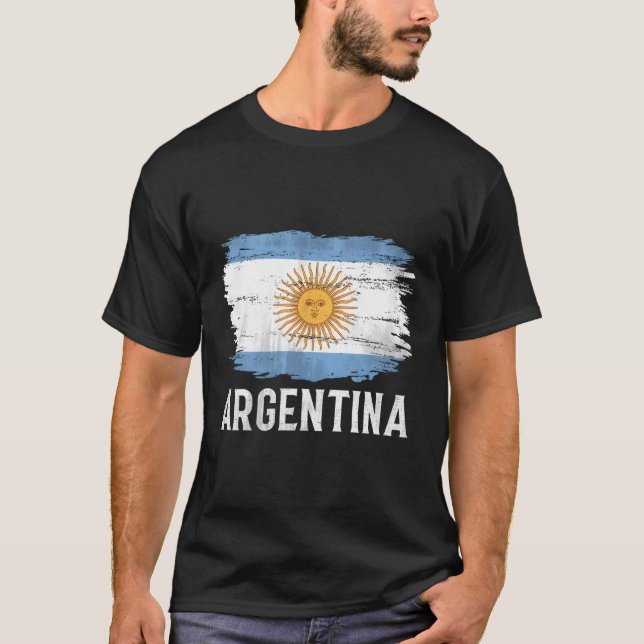 Argentina Flagga för argentinska T Shirt (Framsida)