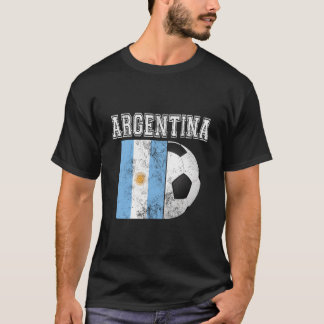 Argentina Flagga Fotboll Futbol Football T Shirt