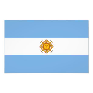Argentina Flagga Fototryck