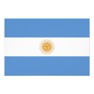 Argentina Flagga Fototryck