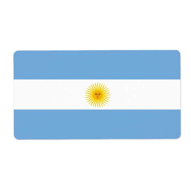 Argentina Flagga Fraktsedel (Framsidan)