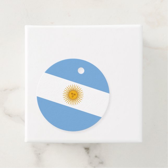 Argentina flagga gåvor etiketter (På plats)