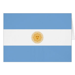 Argentina Flagga Hälsningskort