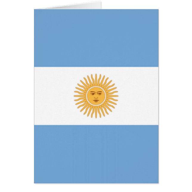 Argentina Flagga Hälsningskort (Framsidan)