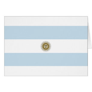 Argentina Flagga Hälsningskort