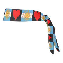 Argentina Flagga Heart Kärlek Mönster argentinska 