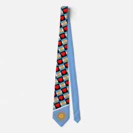Argentina Flagga Heart Mönster Patriotic Argentina Slips