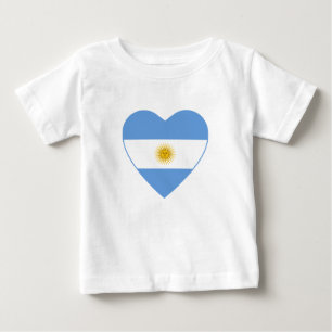 Argentina Flagga Heart T-Shirt