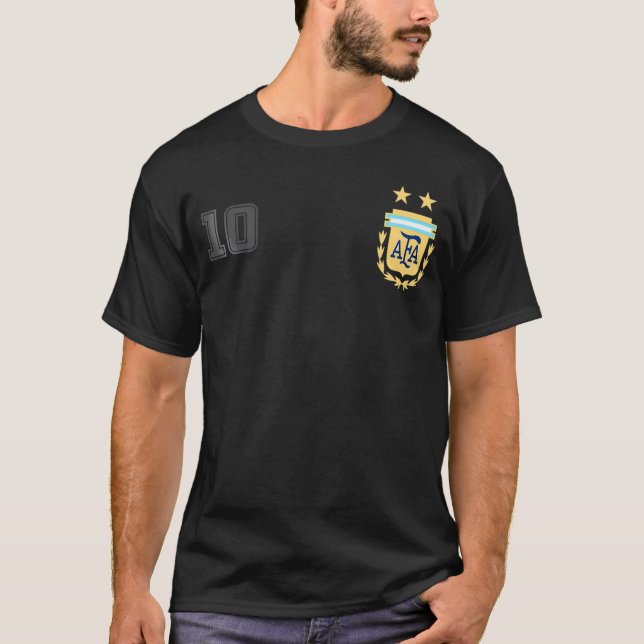 Argentina Flagga Jersey Futbol Soccer Remera Argen T Shirt (Framsida)