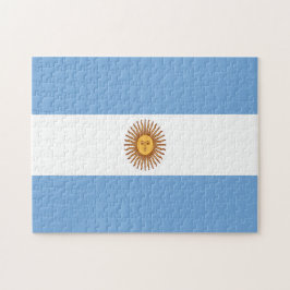 Argentina Flagga Jigszawa Puzzle Pussel