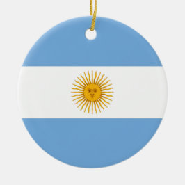 Argentina flagga julgransprydnad keramik