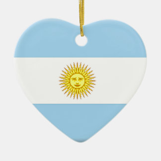 Argentina flagga julgransprydnad keramik