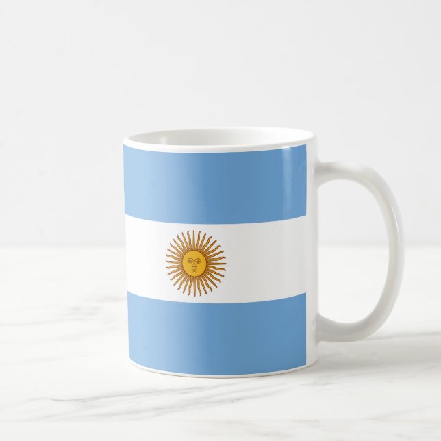 Argentina Flagga keramisk Mugg (Höger)