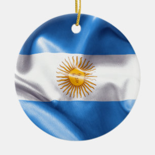 Argentina Flagga keramisk prydnadsföremål Julgransprydnad Keramik