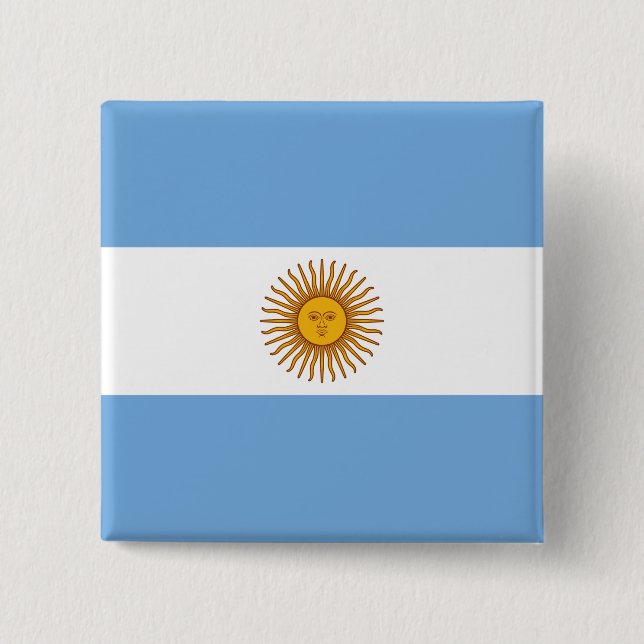 Argentina flagga knapp (Framsida)