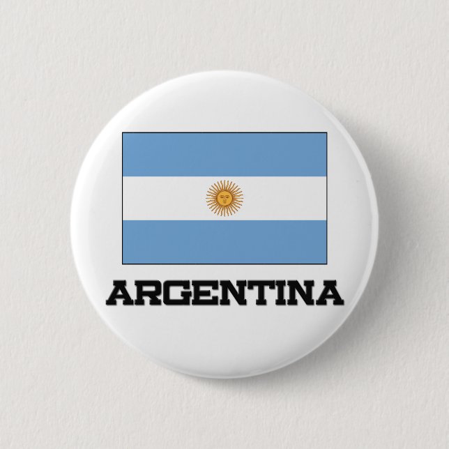 Argentina flagga knapp (Framsida)