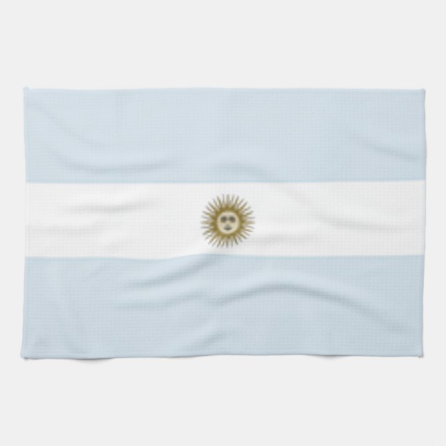 Argentina Flagga Kökshandduk (Horisontell)