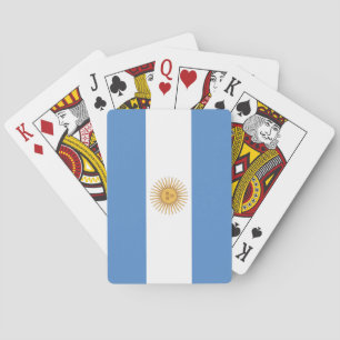 Argentina flagga kortlek