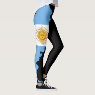 Argentina Flagga Leggings - Anpassad Patriotisk Pr