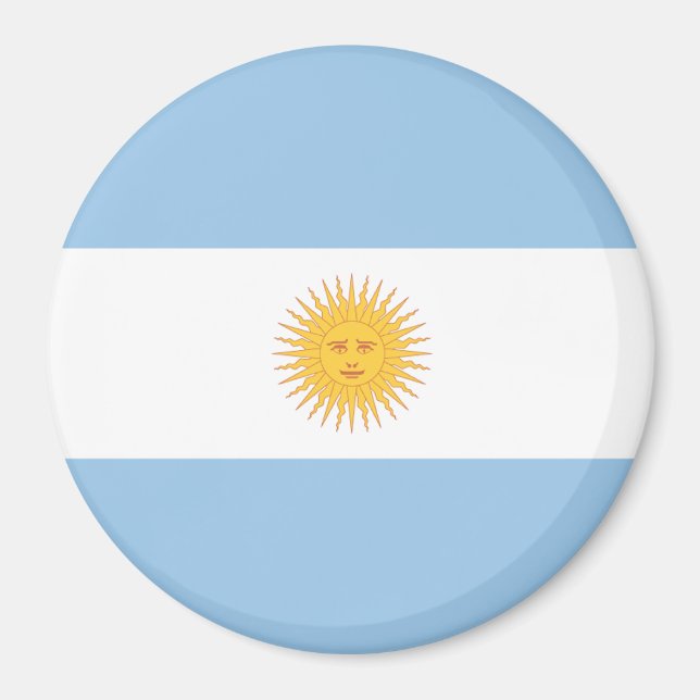 Argentina Flagga Magnet (Framsidan)