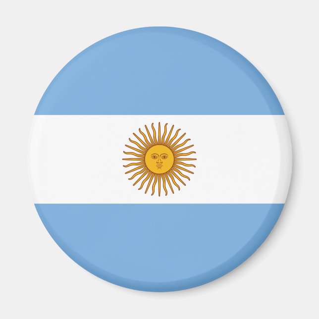 Argentina Flagga Magnet (Framsidan)